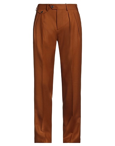 LARDINI Pantalone Cuoio 98% Lana, 2% Elastan