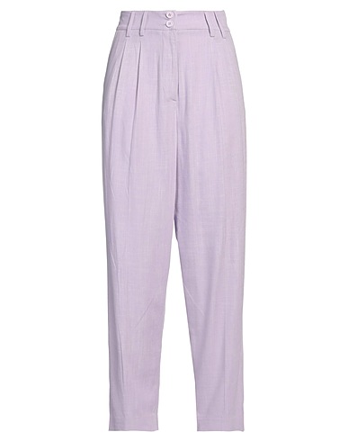LOVE MOSCHINO Casual trouser Lilac 75% Viscose, 25% Linen