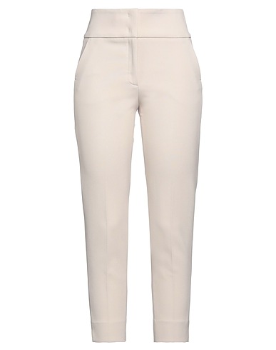 PESERICO Casual trouser Beige 64% Polyester, 27% Viscose, 6% Cotton, 3% Elastane