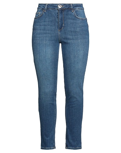 LIU •JO Denim trousers Blue 98% Cotton, 2% Elastane