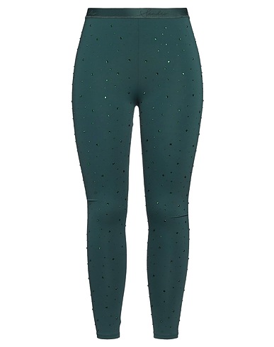 SANDRO Leggings Dark green 88% Polyamide, 12% Elastane
