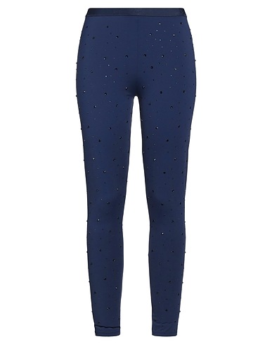 SANDRO Leggings Navy blue 88% Polyamide, 12% Elastane