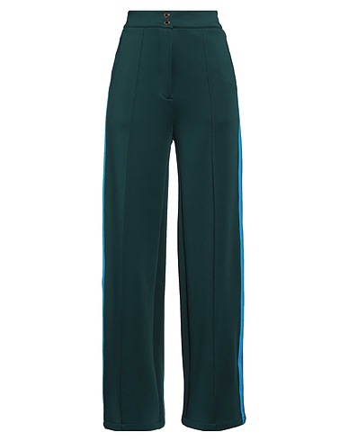 SANDRO Casual trouser Dark green 94% Polyester, 6% Elastane