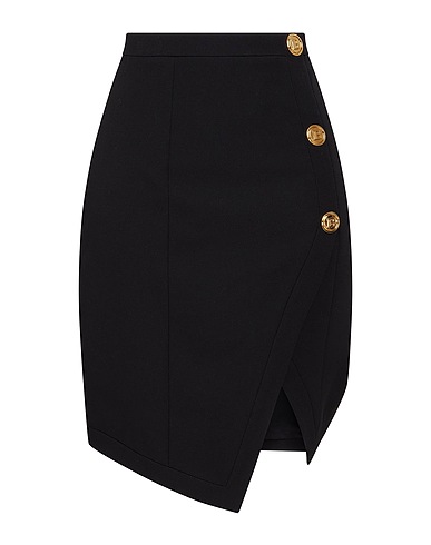 BALMAIN Midi skirt Black 100% Wool