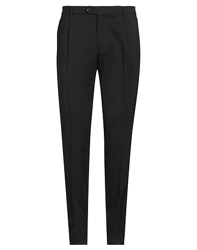 LARDINI Pantalone Nero 100% Lana