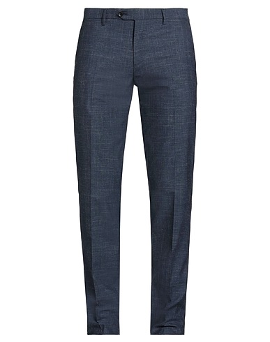 LARDINI Casual pants BLU 70% Wool, 20% Silk, 10% Linen