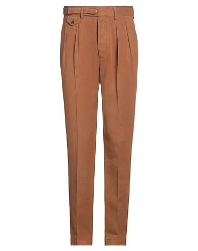 LARDINI Casual trouser Camel 76% Cotton, 24% Wool
