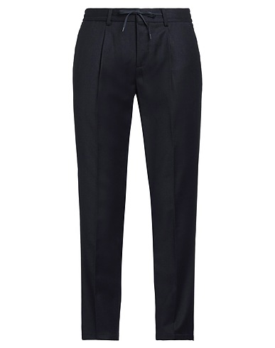 PAOLONI Casual trouser Midnight blue 98% Wool, 2% Elastane