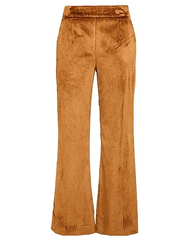 ALESSIA SANTI Pantalone Cammello 54% Viscosa, 24% Cotone, 20% Poliestere, 2% Elastan, Seta