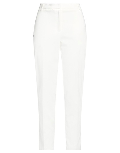 MANILA GRACE Casual trouser Cream 87% Polyester, 10% Polyamide, 3% Elastane