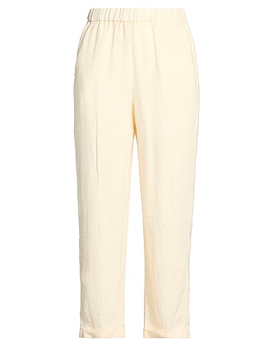 19.70 NINETEEN SEVENTY Casual pants AVORIO 100% Linen