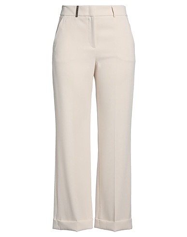 PESERICO Casual pants Beige 100% Polyester