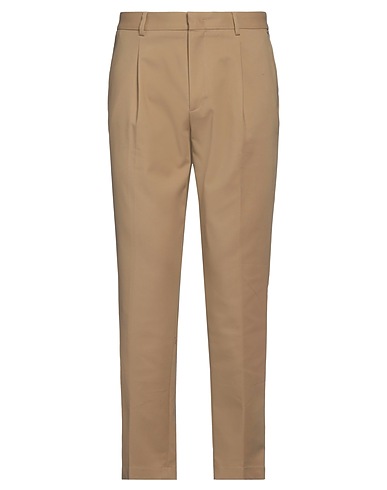 MANUEL RITZ Casual trouser Khaki 60% Cotton, 37% Polyamide, 3% Elastane