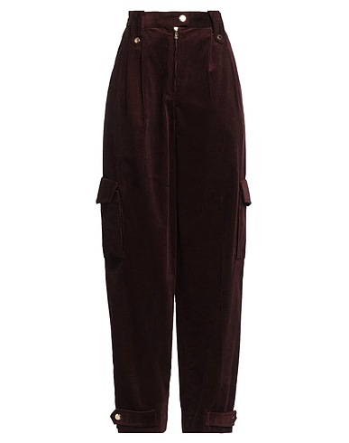 SANDRO Casual pants Chocolate brown 100% Cotton