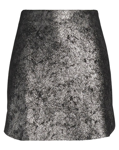 THE M.. Mini skirt Charcoal 82% Polyester, 16% Viscose, 2% Elastane