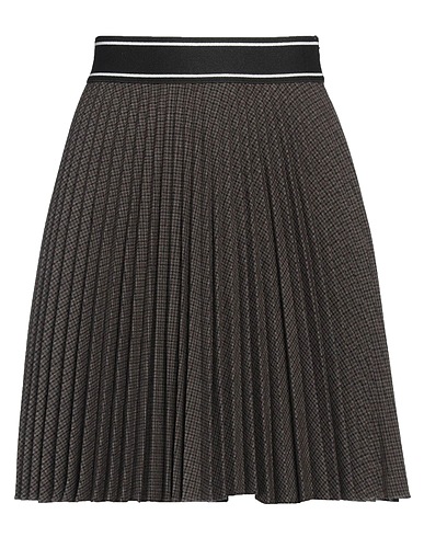 SANDRO Mini skirt Dark brown 63% Polyester, 33% Viscose, 4% Elastane