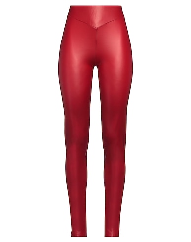 PATRIZIA PEPE Leggings Rosso 95% Poliestere, 5% Elastan