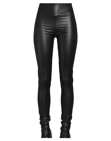 PATRIZIA PEPE Leggings Nero 95% Poliestere, 5% Elastan