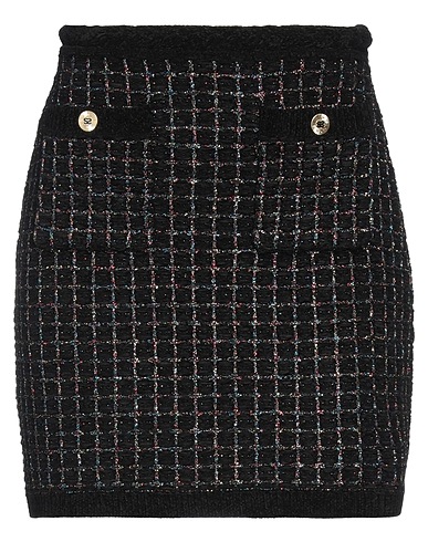 SANDRO Mini skirt Black 64% Polyester, 13% Wool, 12% Metallic fiber, 6% Polyamide, 5% Cotton