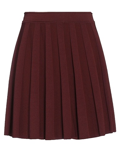 SANDRO Mini skirt Burgundy 54% Viscose, 44% Polyamide, 2% Elastane
