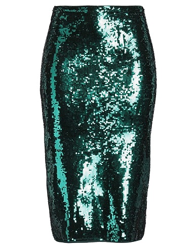 SANDRO Midi skirt Emerald green 59% Viscose, 24% Polyester, 15% Polyamide, 2% Elastane, Polyethylene