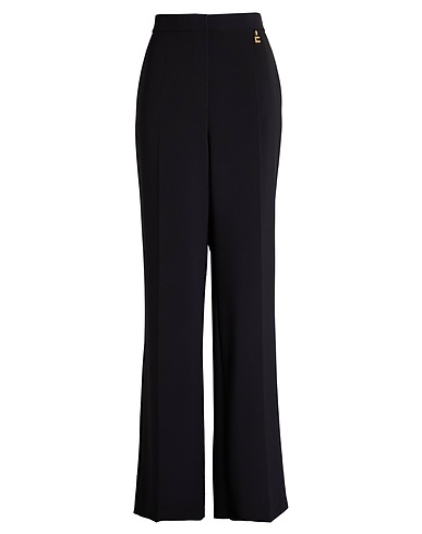 ELISABETTA FRANCHI Casual trouser ESSENTIALS Black 95% Polyester, 5% Elastane