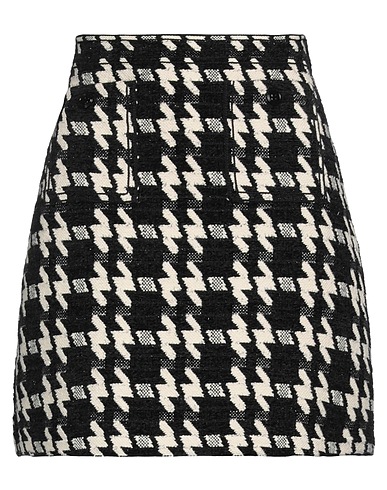 SANDRO Mini skirt 65% Cotton, 18% Polyester, 12% Polyamide, 4% Wool, 1% Elastane