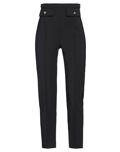 ELISABETTA FRANCHI Casual trouser Black 96% Polyester, 4% Elastane