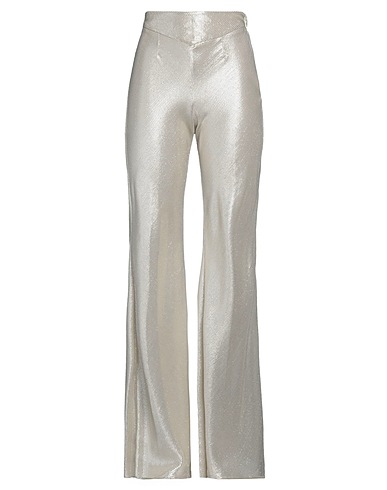 FORTE_FORTE Hosen Silber 62% Baumwolle, 22% Viskose, 16% Metallisiertes Polyester, Cupro