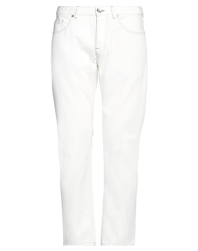 ELEVENTY Denim trousers White 100% Cotton