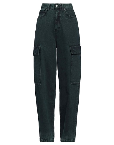 SANDRO Pantaloni jeans Verde scuro 100% Cotone