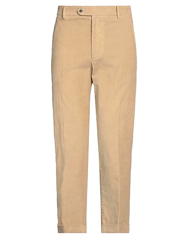 LARDINI Casual trouser Beige 97% Cotton, 3% Elastane