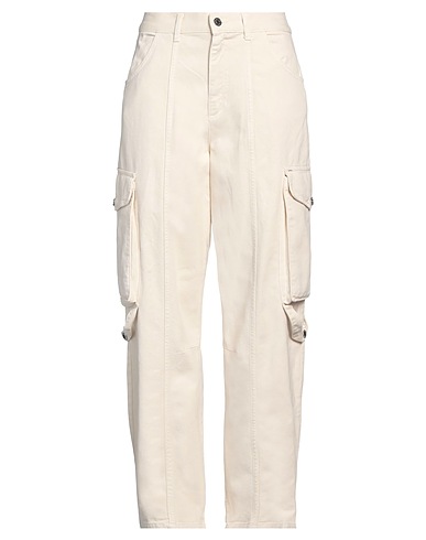 SANDRO Casual trouser Ivory 100% Cotton