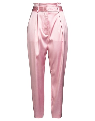 BOUTIQUE MOSCHINO Casual trouser Pink 76% Acetate, 21% Polyamide, 3% Elastane