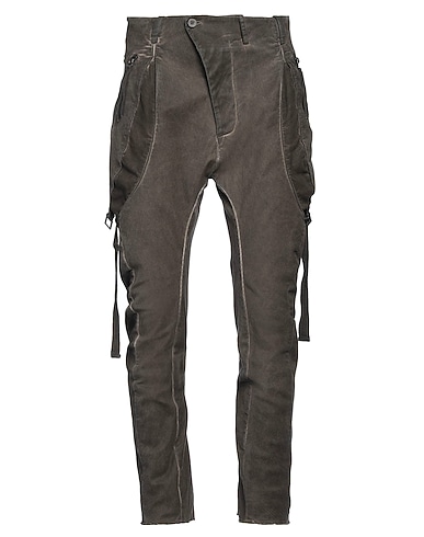 MASNADA Casual pants Khaki 97% Cotton, 3% Elastane