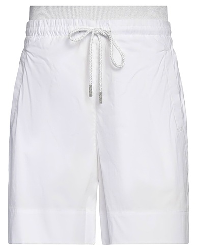 PANICALE Shorts & Bermuda White 71% Cotton, 25% Polyamide, 4% Elastane, Linen, Viscose