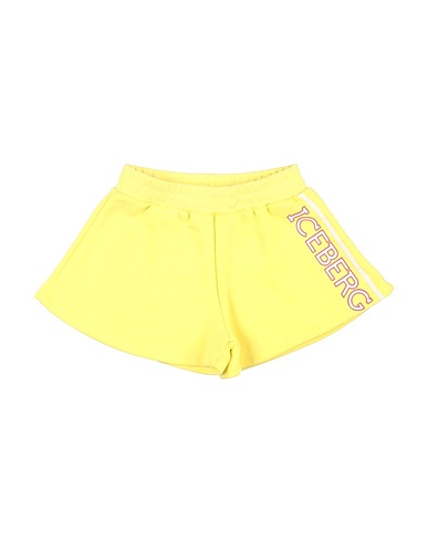 ICEBERG Shorts & Bermuda Yellow 65% Cotton, 35% Polyester