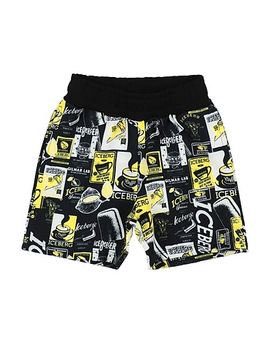 ICEBERG Shorts & Bermuda Black 89% Polyester, 11% Elastane