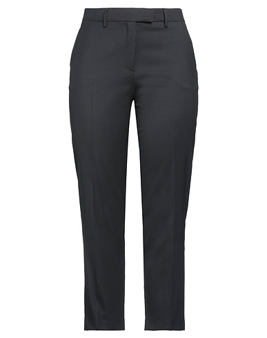TRUE ROYAL Casual trouser Black 99% Virgin Wool, 1% Elastane