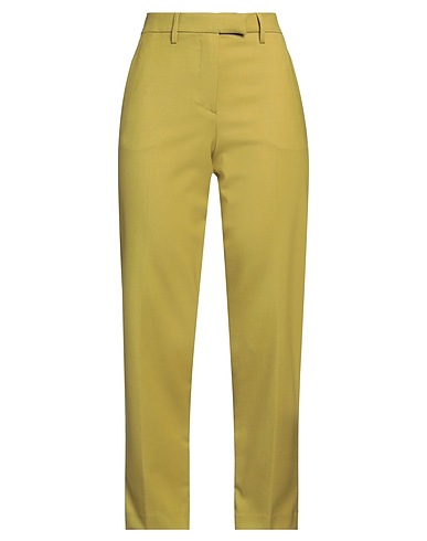 TRUE ROYAL Casual trouser Lime green 99% Virgin Wool, 1% Elastane