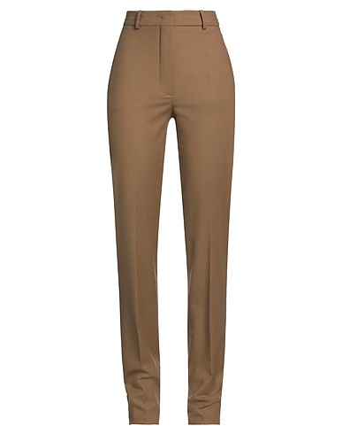 SPORTMAX Casual trouser Khaki 95% Virgin Wool, 5% Elastane