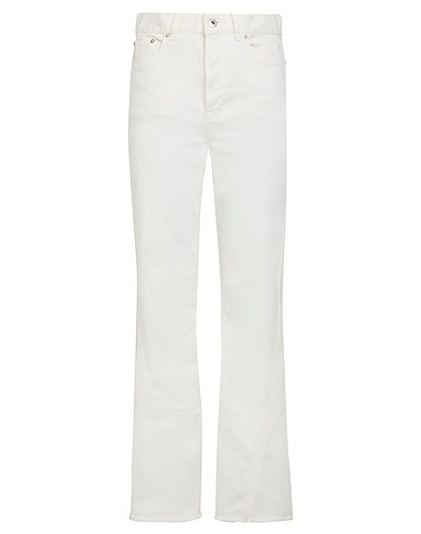 LANVIN Denim trousers White 98% Cotton, 2% Elastane