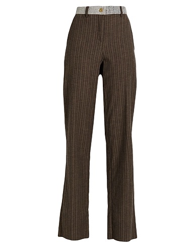VITELLI Casual trouser Khaki 60% Virgin Wool, 38% Cotton, 2% Elastane