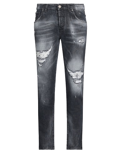 PATRIÒT Pantaloni jeans Grigio 98% Cotone, 2% Elastan