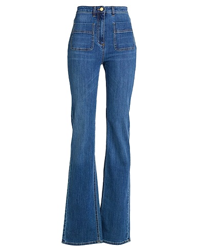 ELISABETTA FRANCHI Bootcut Jeans Blue 98% Cotton, 2% Elastane