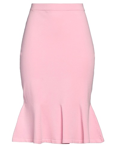 MOSCHINO ミディ丈スカート ピンク レーヨン 72% / ポリエステル 28%