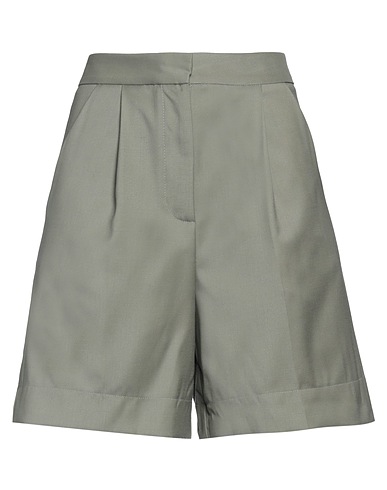 ROBERTO COLLINA Shorts & Bermuda Sage green 100% Wool