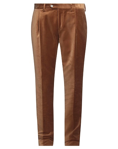 LARDINI Casual trouser Camel 100% Cotton