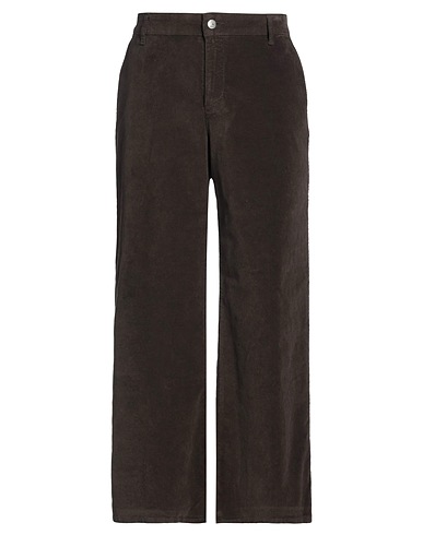 CIGALA'S Casual trouser Dark brown 97% Cotton, 3% Elastane