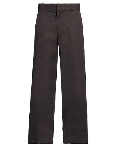 DICKIES Casual trouser Dark brown 65% Polyester, 35% Cotton